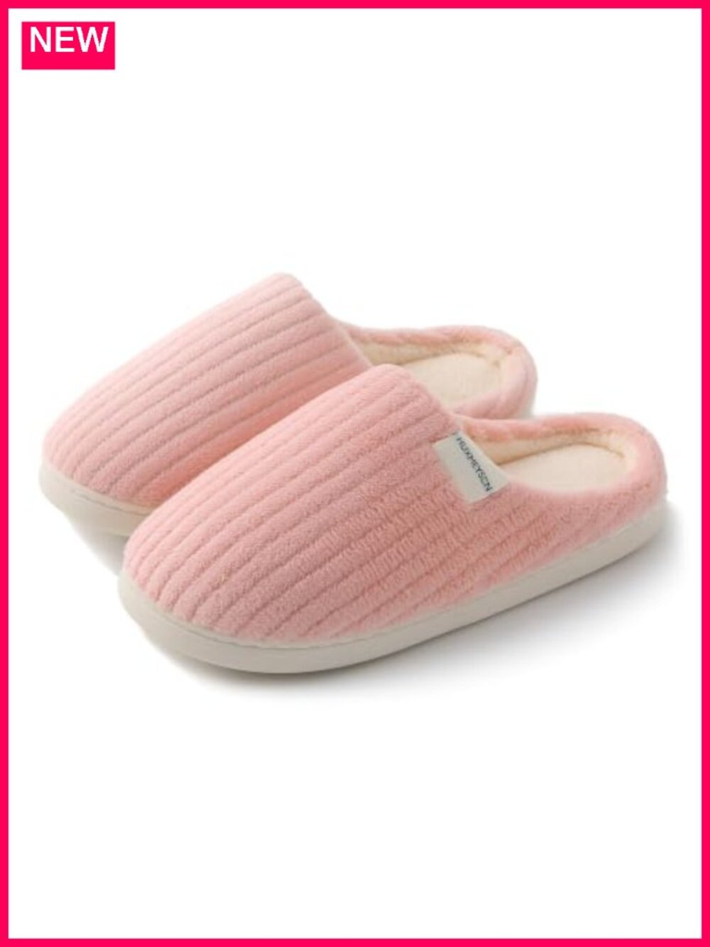 Warm Memory Foam House Slippers with Anti-Skid Rubber Sole